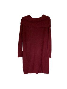 G.H. Bass & Co. Womens Red Turtleneck Sweater Dress XL